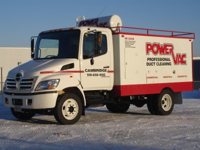 Power Vac Duct Cleaning Truck