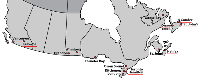 Power Vac locations across Canada